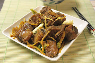 Sườn non kho gừng 