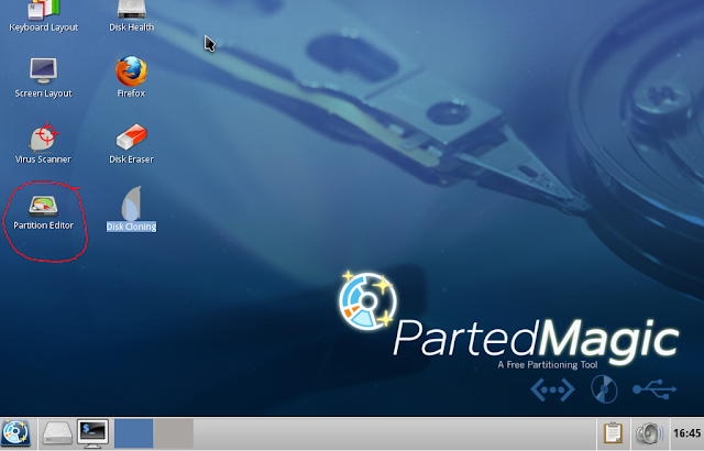 PartedMagic Desktop