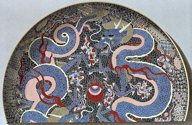 an old dragon plate from Japan