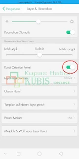 Cara Mematikan dan Menghidupkan Rotasi Layar Oppo 