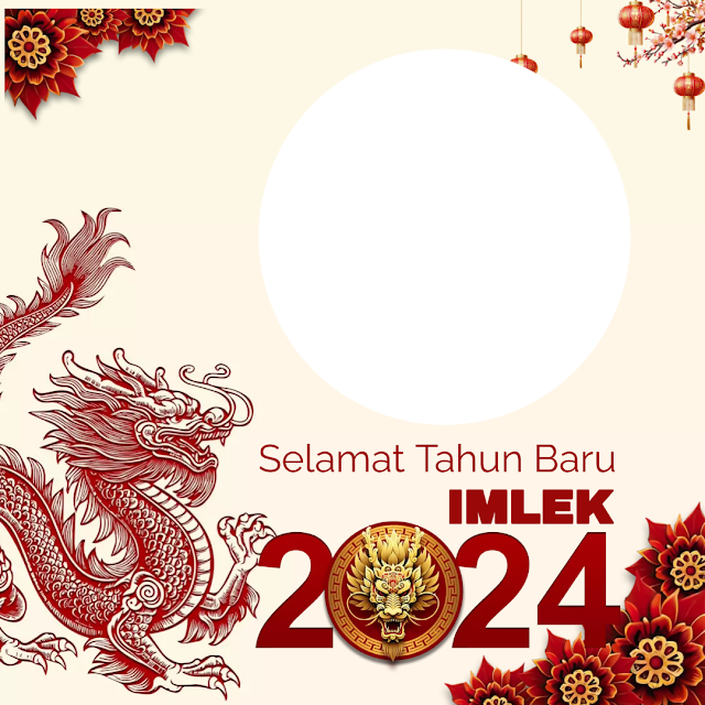 Twibon Tahun Baru Imlek 2024 / 2575 Kongzili Tahun Naga Kayu