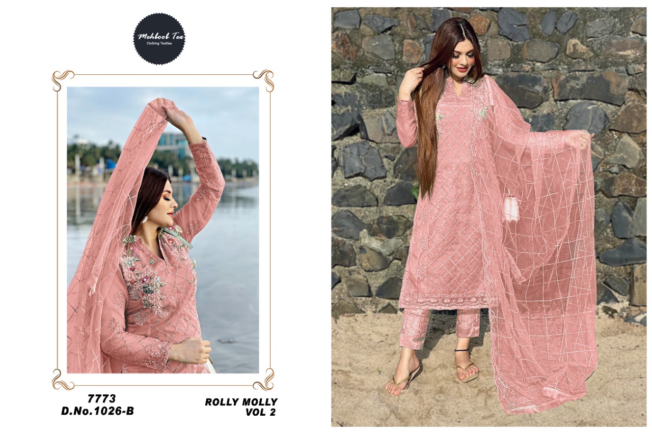 Rolly Molly Vol 2 Mehboob Tex Pakistani Salwar Suits Manufacturer Wholesaler