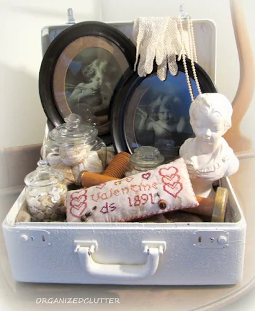 Cupid Valentine Suitcase Vignette