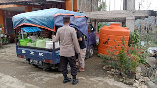 Kanit Shabara Polsek Alla Enrekang Berikan Himbaun Kamtibmas Melalui Patroli Dialogis