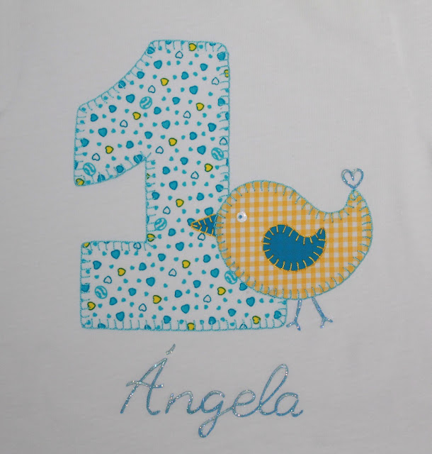 camiseta primer cumpleaños pajarito