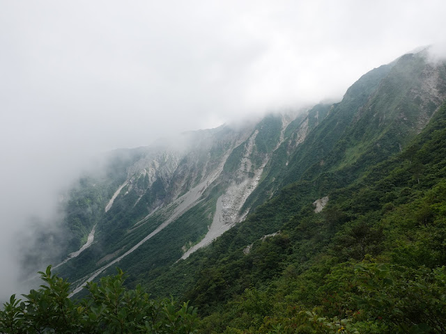 8月の大山夏山登山道