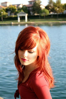 Natural Red Scene Hairstyle