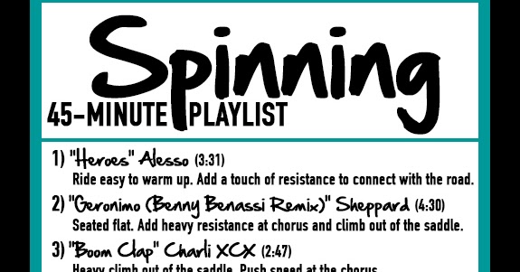A Daily Dose Of Fit 45 Minute Spinning Playlist