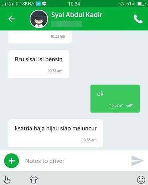 11 Chat Kocak 'Driver Ojek Online dengan Pelanggan' Ini Bikin Ketawa Ngakak