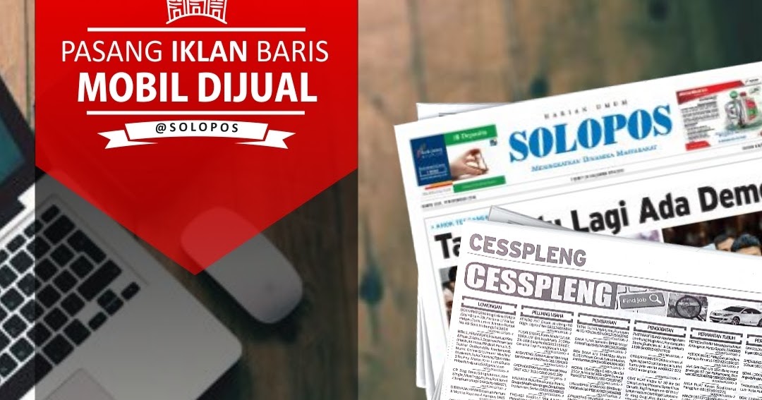 Iklan jual beli Mobil di koran Solopos - comma advertising
