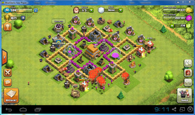 Cara bermain game clash of clans di pc