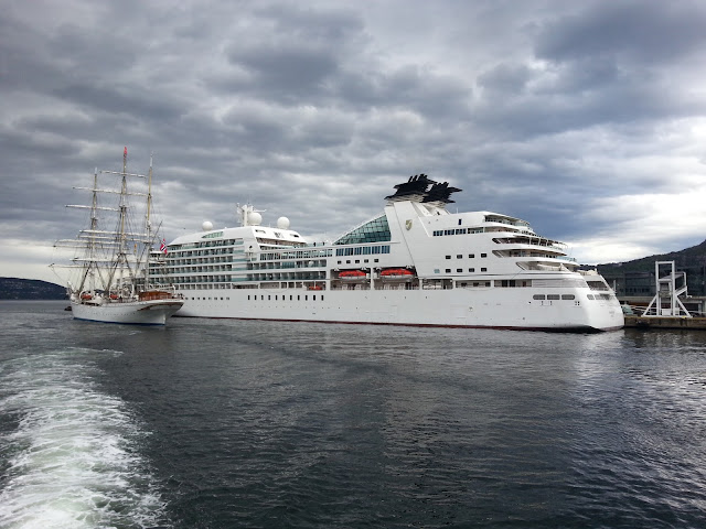 Cruise ship Seabourn Quest in Bergen, Norway