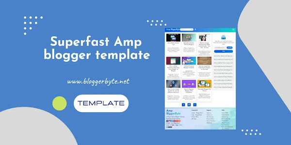Superfast Amp Blogger Template