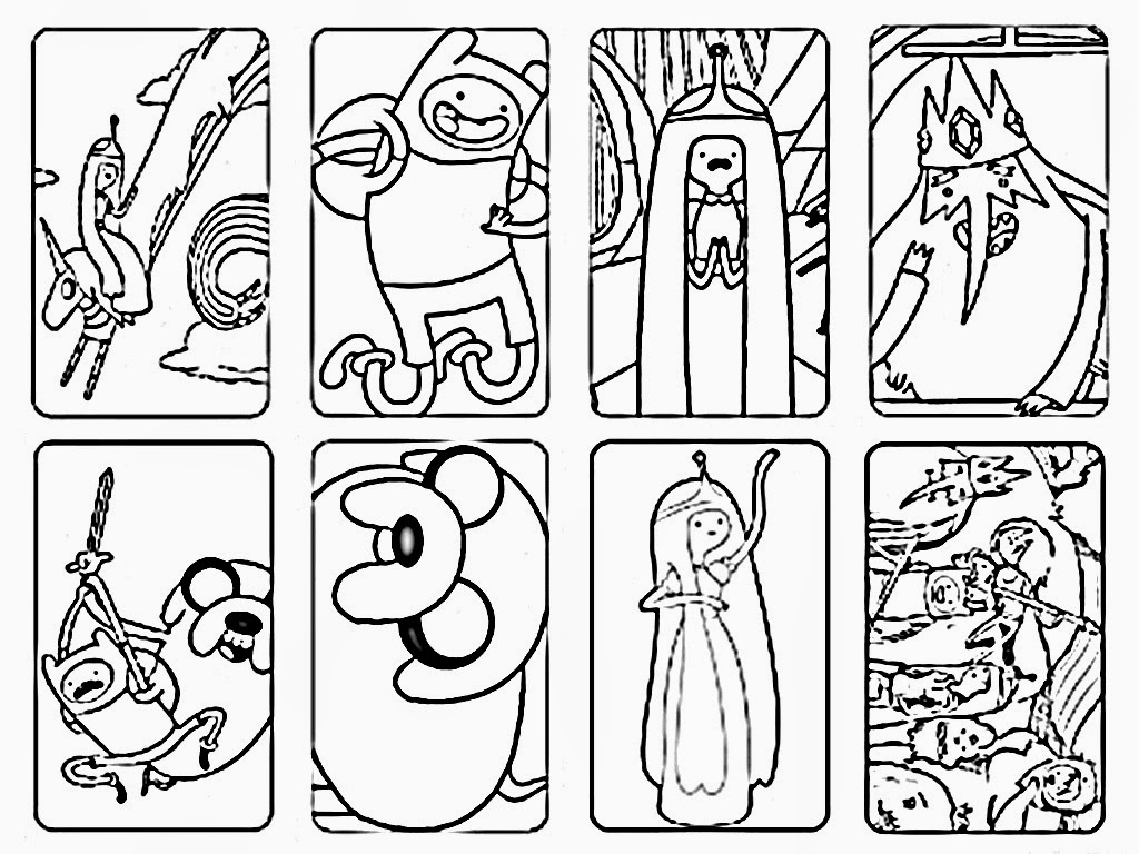 adventure time coloring pages all characters