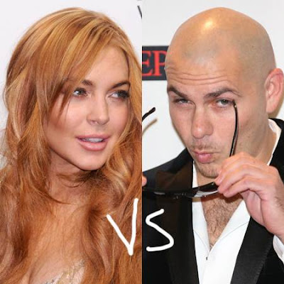 Turns out Lindsay Lohan is no match for a Pitbull