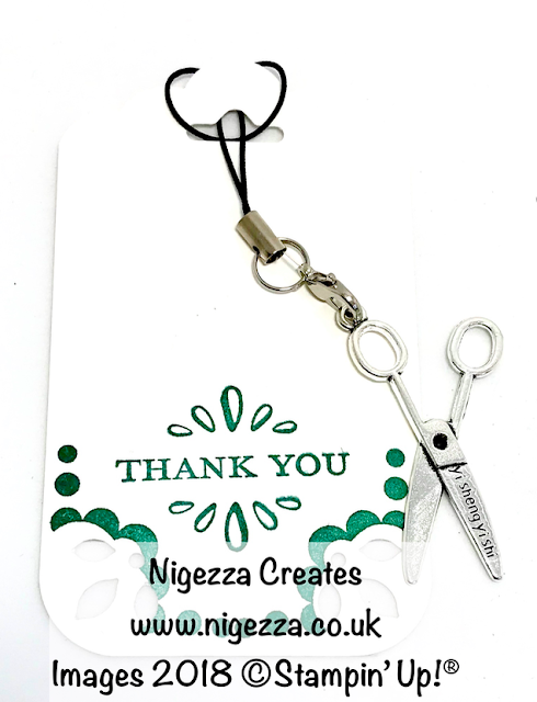 Stampin' Up!® Customer Thank you gift: Scissor Charm