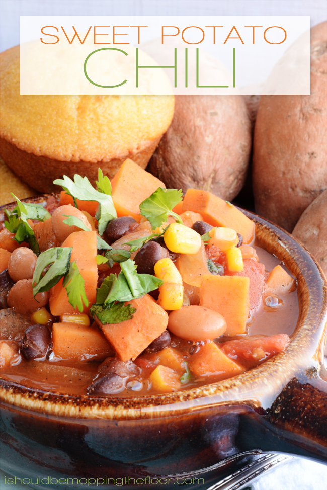 Sweet Potato Chili Recipe | Only 8 points per generous 1 1/2 cup serving