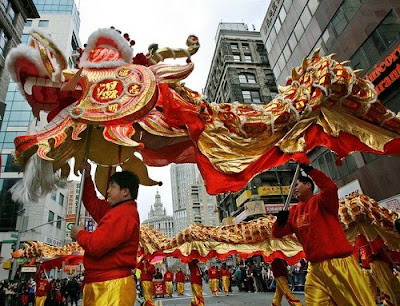 tradition of chinese new year parade