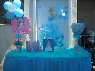 Cinderella, children parties decoration