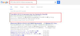 Download Stock recovery Image HTC M8