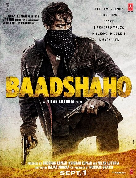 full cast and crew of bollywood movie Baadshaho 2016 wiki, Ajay Devgn, Ileana D Cruz, Emraan Hashmi story, release date, Actress name poster, trailer, Photos, Wallapper