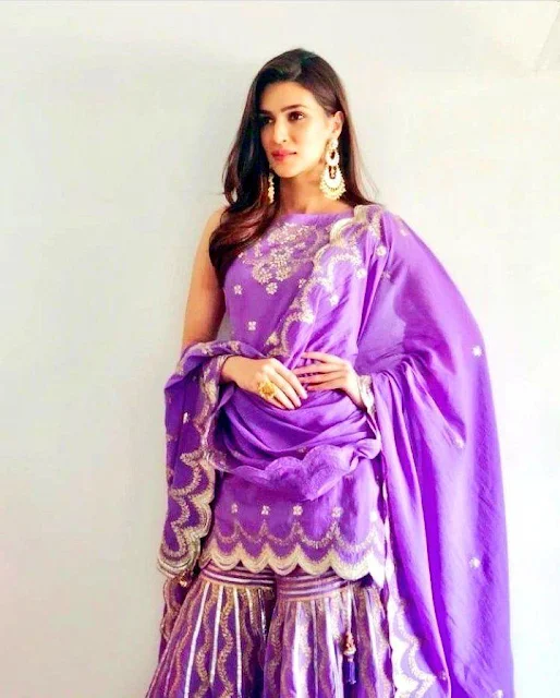 Kriti Sanon radiates charm in a blue lehenga - HD pic, a perfect blend of tradition and contemporary style.