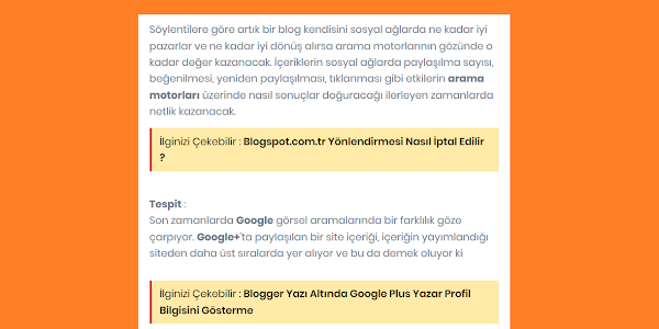 Blogger Yazı İçerisine İlgili Yazılar Eklentisi Ekleme