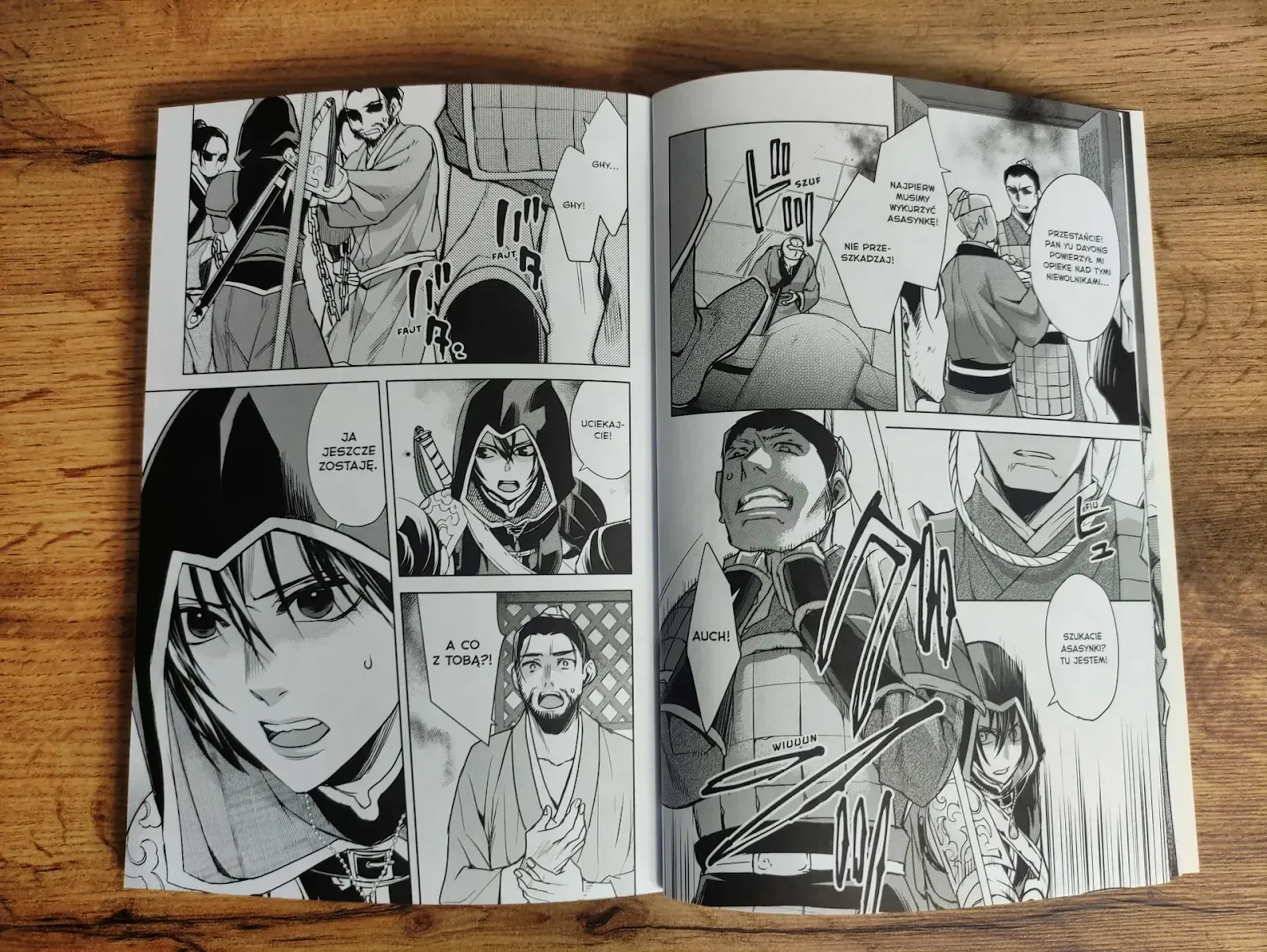 Manga Assassin's Creed: Miecz Shao Jun, Tom 2, panele przedstawiające linię fabularną Shao Jun