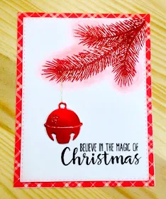 Sunny Studio Stamps: Holiday Style Silver Bells Customer Card Share by Judy Tuck
