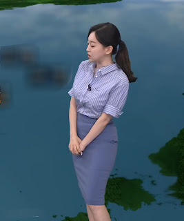 20250517 강아랑 기상캐스터 세젤예 코디 진짜 예쁜 옷 미니스커트