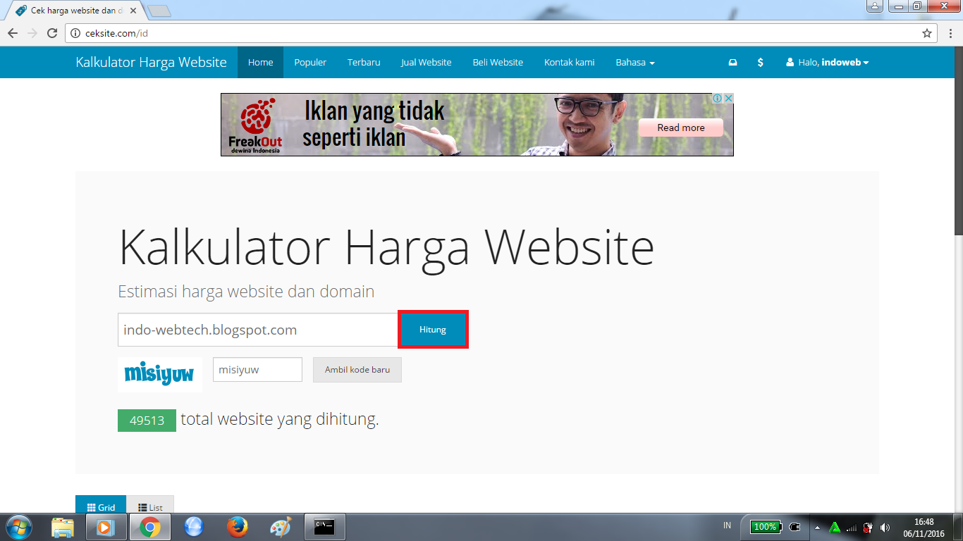 Cara Bikin Website Harga