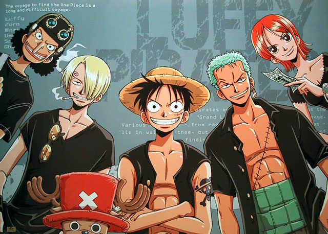 Straw Hat Crew With Black Costume