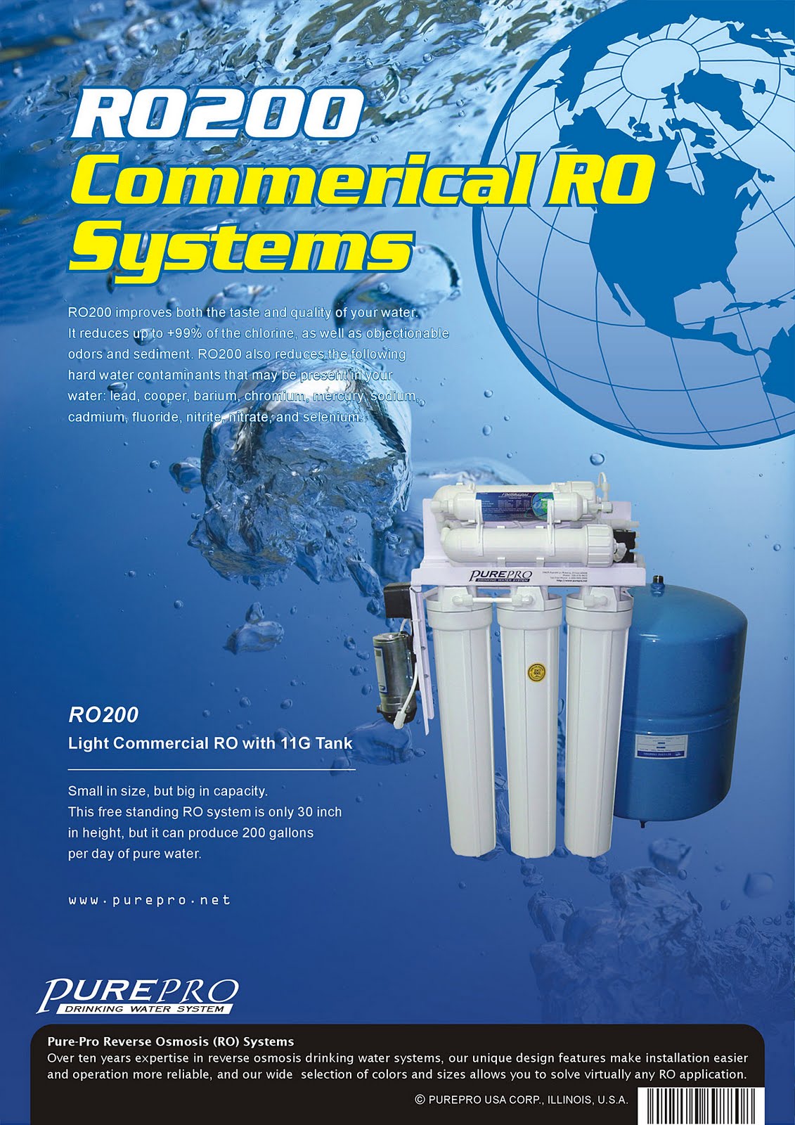 PurePro® RO200 Light Commercial Reverse Osmosis Water System