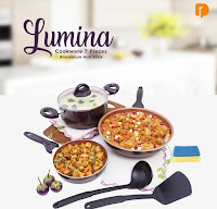 Dusdusan Lumina Cookware 7 Pieces Aluminium Non Stick (Set of 7) ANDHIMIND