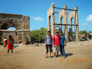 At the ruins of Dhanushkodi with Mr G.Saudarajan.