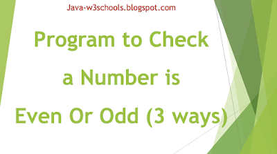 java-program-check-even-odd