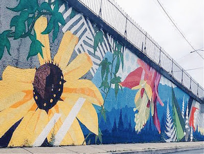 Harrisburg Mural Fest - Floral Wall Mural on Paxtang Ave