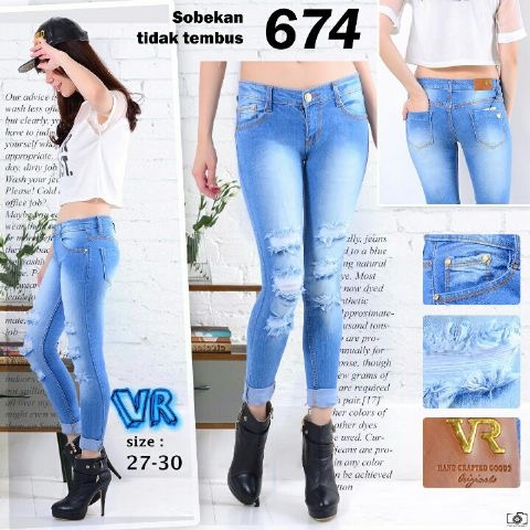 BUTIK CELANA JEANS TERBARU: JUAL CELANA JEANS ROBEK 