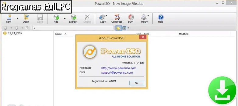 PowerISO última versión 8.0 del software
