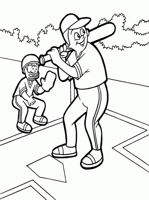 Baseball Coloring Pages | Download Free Printable Baseball Colouring  title=