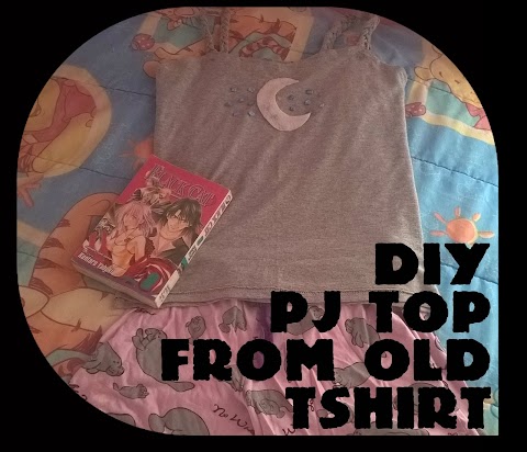 DIY PJ Top From Old T-Shirt