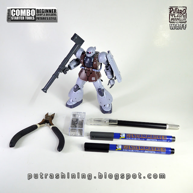 Tutorial: Combo Starter Gunpla Tools for Beginner Putaro Style by Putra Shining