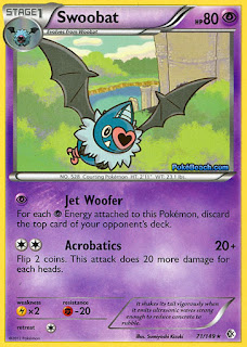 Swoobat Boundaries Crossed Pokemon Card