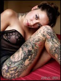 Sexy girl tattoo art image
