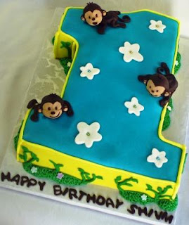 Monkey Birthday Cake