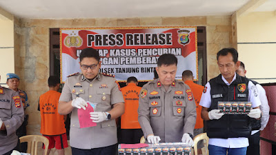 5 Pelaku Pembobol Warung di Kertosari Tanjung Bintang, Diringkus