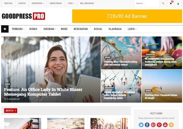 GoodPress Pro v1.4 - Tema Magazine Dengan Penerapan SEO Terbaik