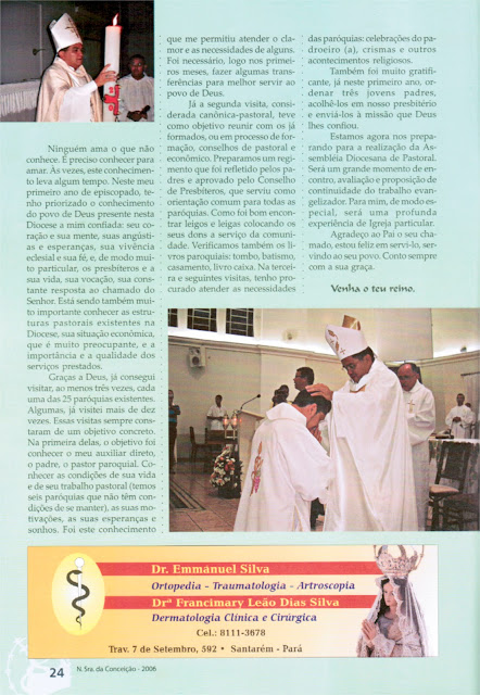 PROGRAMA DA FESTA DE NOSSA SENHORA DA CONCEIÇÃO – 2006 – Santarém – Pará - Brasil