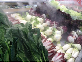 cold mist on vegetables 