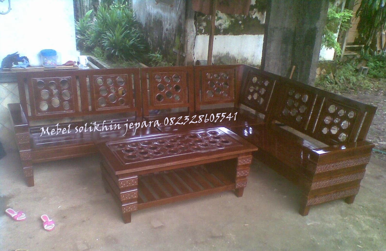  Gambar  Kursi  Tamu Sudut Kayu Desain Rumah